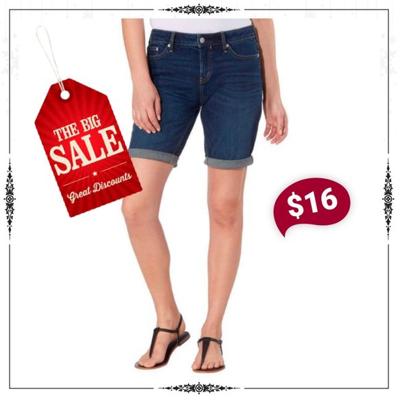 Calvin Klein Ladies' Bermuda Short, Tiare Blue, Si - Picture 1 of 4